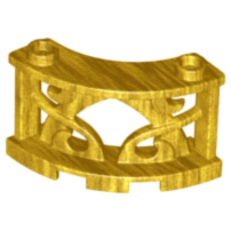 hek 3x3x2 kwartrond pearl gold